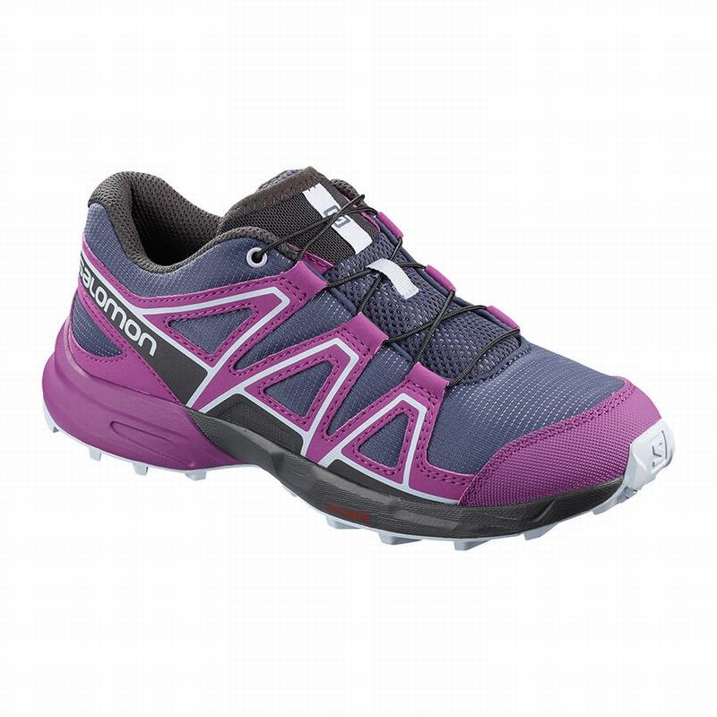 Chaussures De Trail Running Salomon Enfant Bleu / Violette - Salomon SPEEDCROSS - France (0764-CEWIY